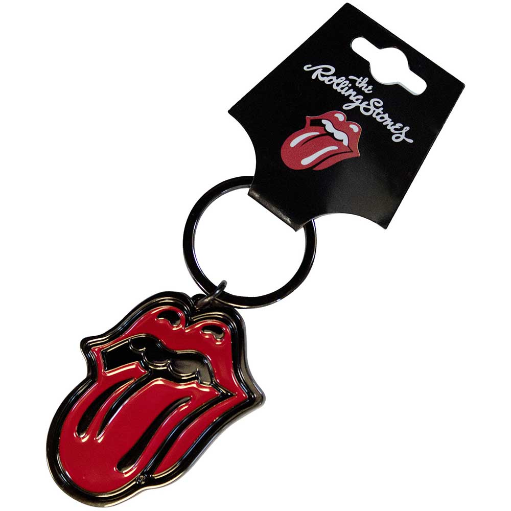 The Rolling Stones Keychain Classic Tongue Black