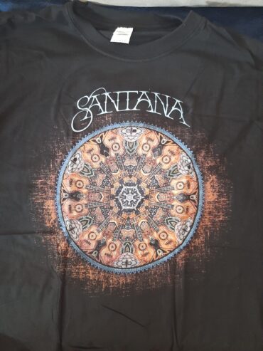 Santana T-Shirt: Guitars(Large)