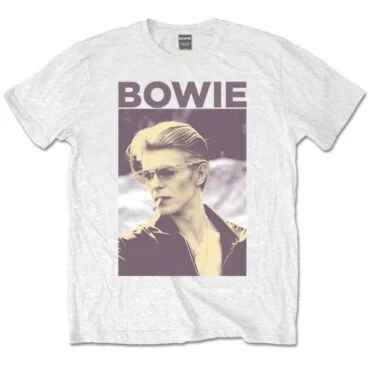 Patch Tissé Officiel David Bowie - I'm With David Bowie Aren't You? - Badge Brodé Rock à Coudre Ou Thermocollant