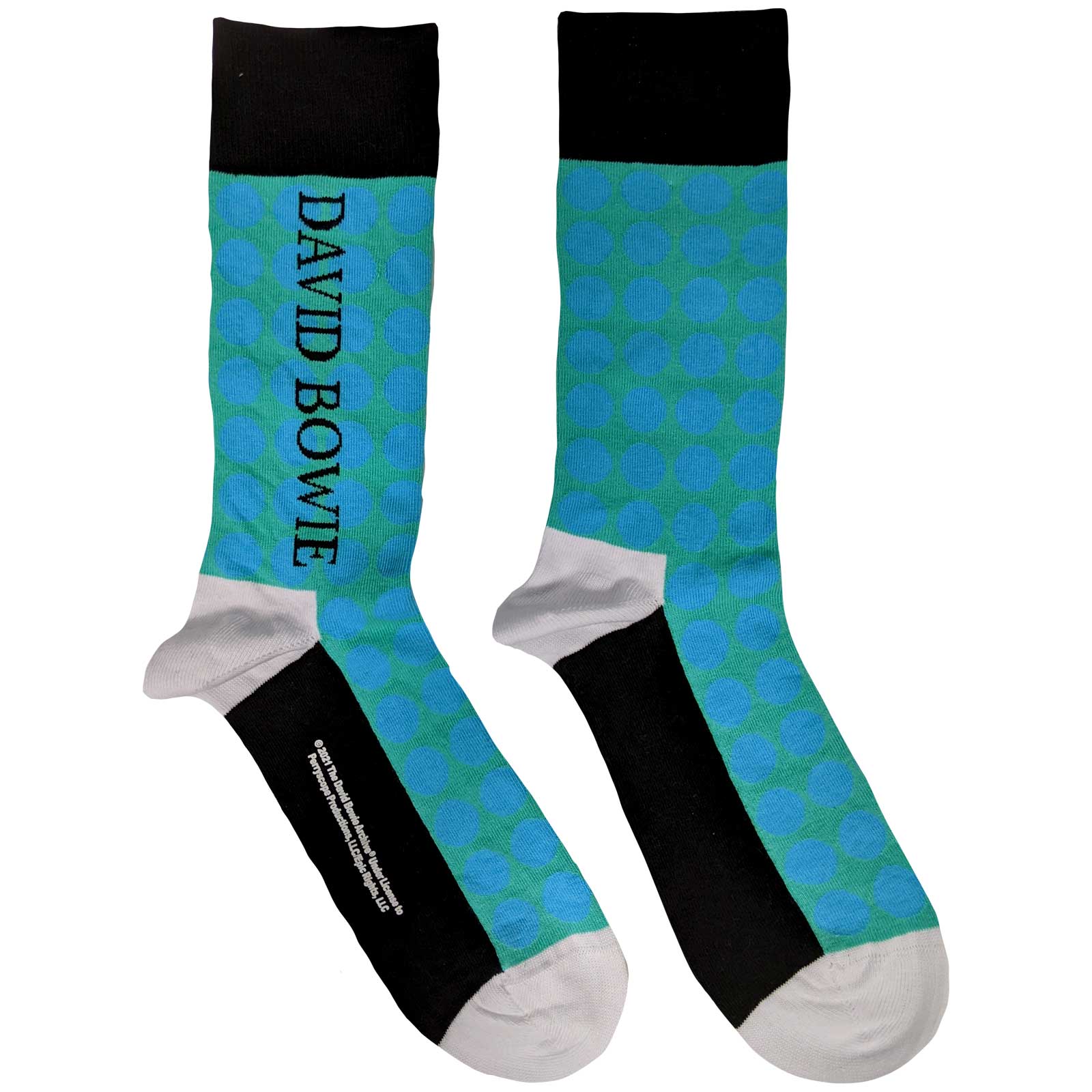 Chaussettes David Bowie Officielles - Taille FR 40-45/UK 7-11 - Coton Mixte