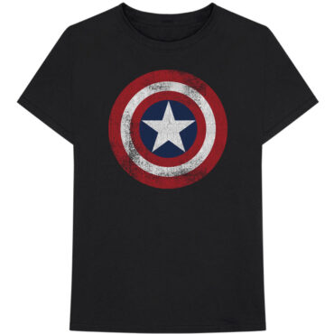 Marvel Comics T-Shirt: Captain America Distressed Shield