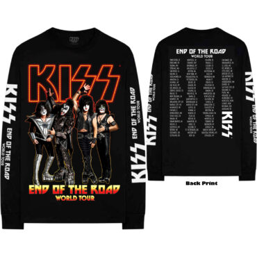 KISS Long Sleeve T-Shirt: End Of The Road Tour (Back & Sleeve Print)