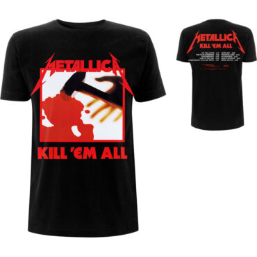 Metallica T-Shirt: Kill 'Em All Tracks (Back Print)