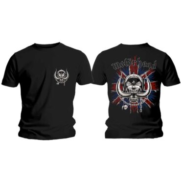 Motorhead T-Shirt: British War Pig & Logo (Back Print)