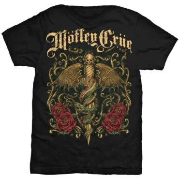 Motley Crue: No Fun Tour '84 (Back Print, Stone Wash) - Grey Stone Wash T-Shirt