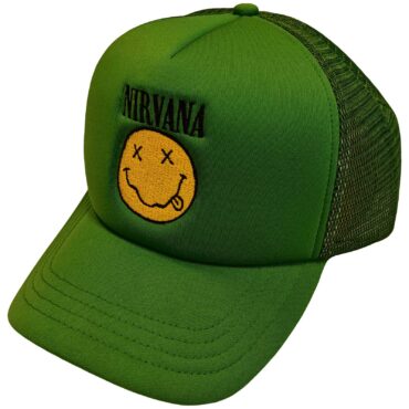 Nirvana Mesh Back Cap: Logo & Smiley