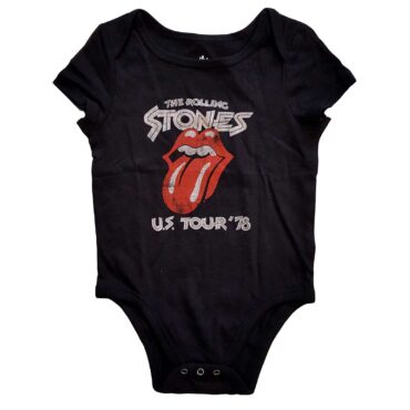 Patch Dos The Rolling Stones Tour 1978 – Broderie Officielle 36 Cm – À Coudre Sur Veste Ou Jean – Noir – Produit Officiel