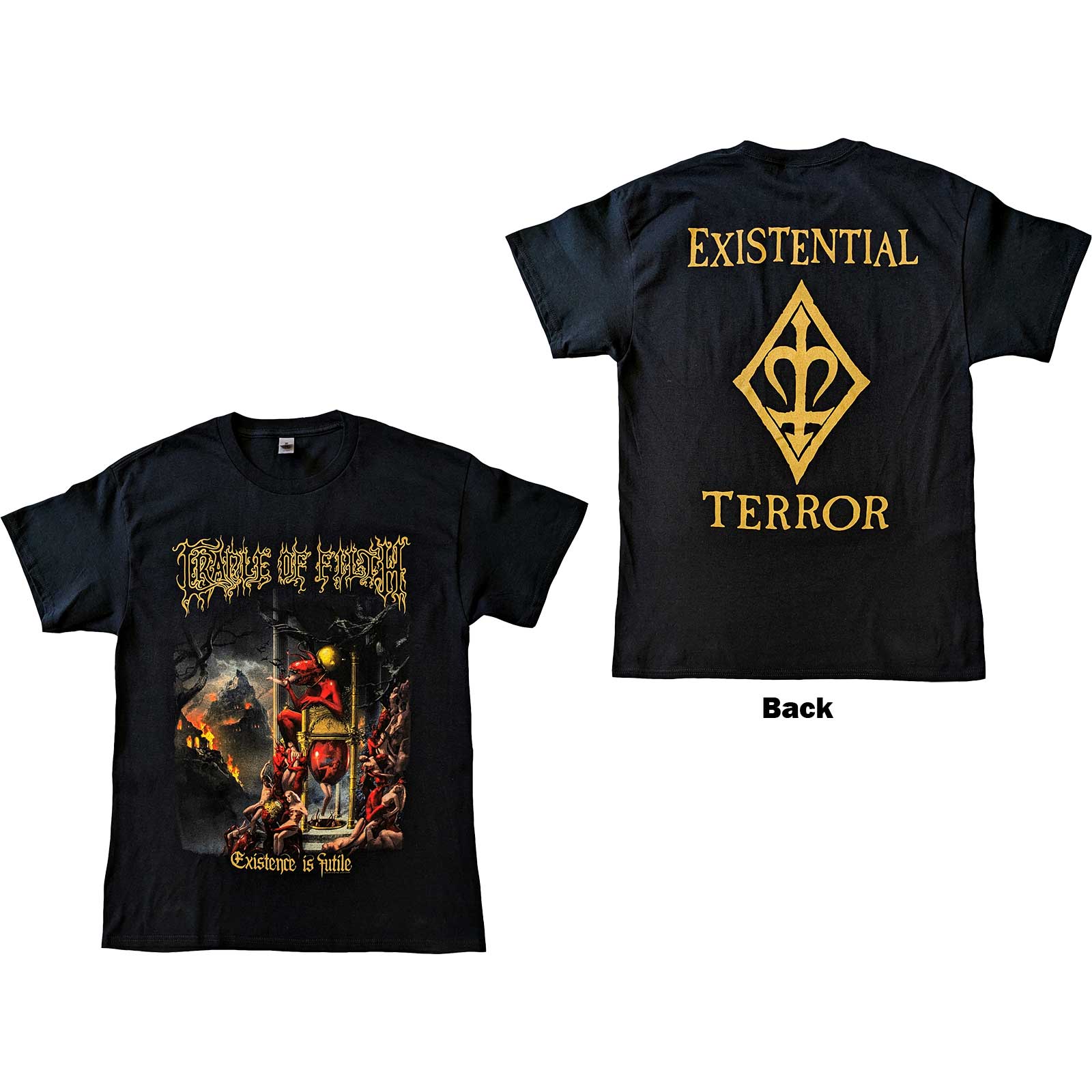Cradle Of Filth T-Shirt: Existence is Futile (Back Print)