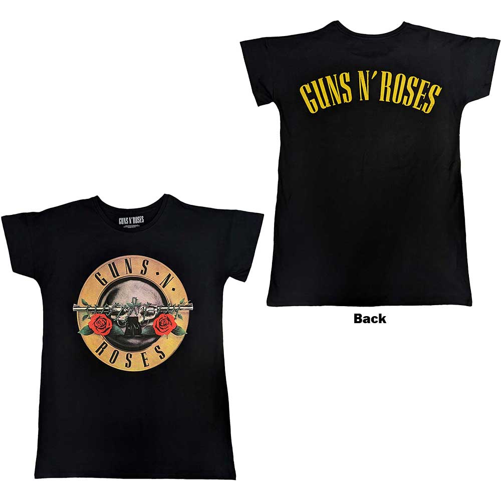 Guns N Roses Ladies Nightdress: Classic Logo (Back Print)