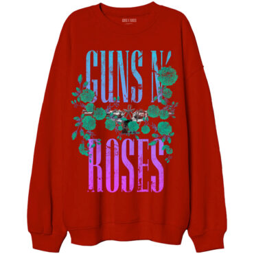 Guns N Roses Sweatshirt: Guns & Vine (Oversized)
