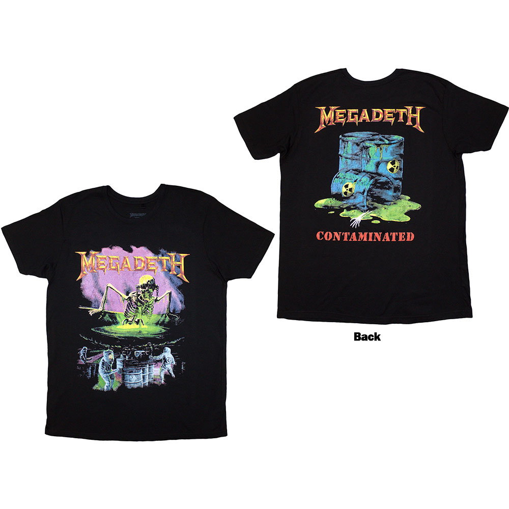 Megadeth T-Shirt: Contaminated (Back Print)