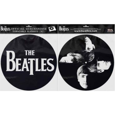The Beatles Turntable Slipmat Set: Drop T Logo & Faces