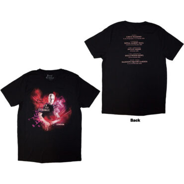 David Gilmour T-Shirt: Luck & Strange London (Black) (Back Print & Ex-Tour)