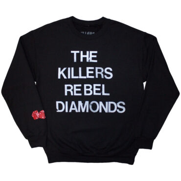 The Killers Sweatshirt: Tour '24 Rebel Diamonds Stacked (Black) (Ex-Tour)