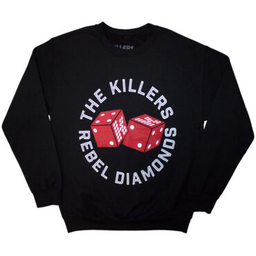 The Killers Sweatshirt: Tour '24 Rebel Diamonds Dice (Black) (Ex-Tour)