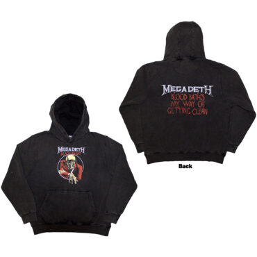 Megadeth Pulover s Kapuljačom: Black Friday (Charcoal Grey) (Back Print & Wash Collection)