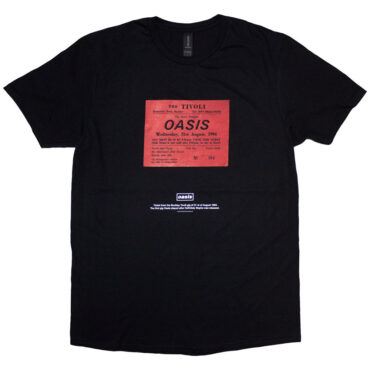 Oasis T-Shirt: Definitely Maybe Ticket Stub (Black)