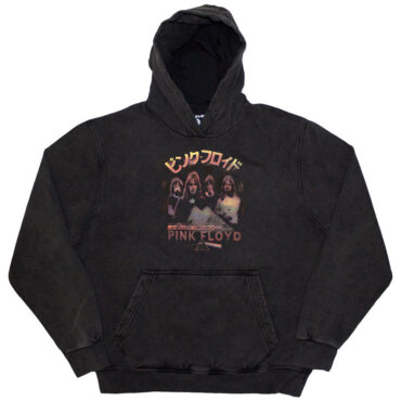 Pink Floyd Pullover Hoodie: Japan Poster (Charcoal Grey) (Wash Collection)