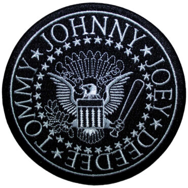 Ramones Woven Patch: Presidential Seal Black (Black)
