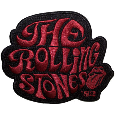 The Rolling Stones Woven Patch: Swirl Logo '82