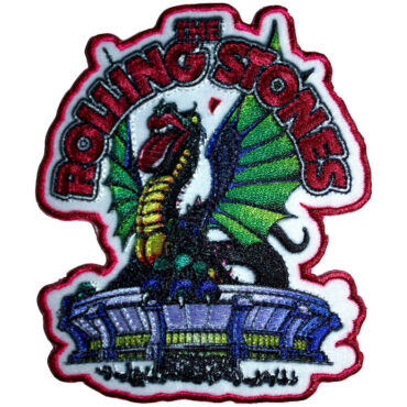 The Rolling Stones Woven Patch: Dragon Cut-Out