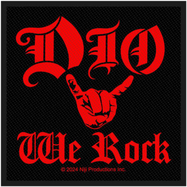 Dio Woven Patch: We Rock (Standard)