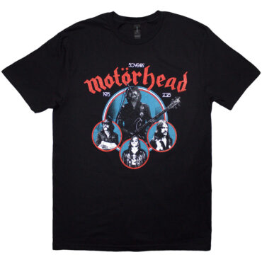 Motorhead T-Shirt: 50 Years Lemmy Circles (Black)