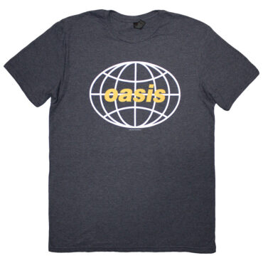 Oasis T-Shirt: Globe Logo (Navy Blue)