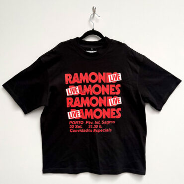 Ramones Oversized Boxy T-Shirt: Concert (Black)