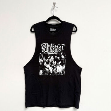 Slipknot Vest T-Shirt: Album Splatter (Black) (Back Print)