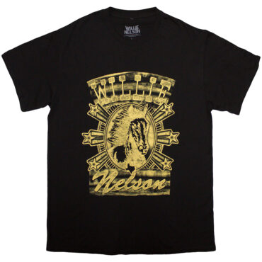 Willie Nelson T-Shirt: Horse (Black)