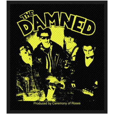 The Damned Woven Patch: Young, Hot, Loud And Stiff