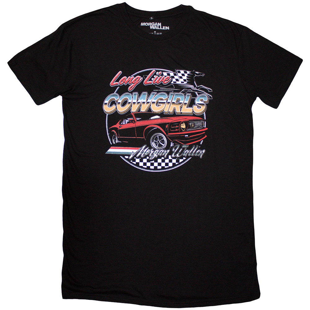 Morgan Wallen Ladies T-Shirt Dress: Cowgirls Car (Black) Morgan Wallen Ladies T-Shirt Dress: Cowgirls Car (Black)