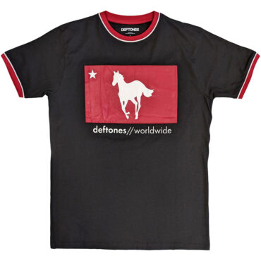 Deftones Ringer T-Shirt: Star & Pony (Black)