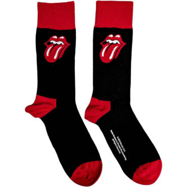 The Rolling Stones Ankle Socks: Classic Tongue (Black) (UK Size 4 - 7)