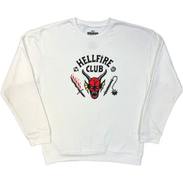 Stranger Things Sweatshirt: Hellfire Club (White)