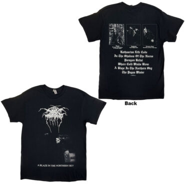Darkthrone T-Shirt: A Blaze In The Northern Sky (Black) (Back Print)