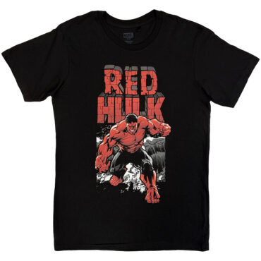 Marvel Comics T-Shirt: Red Hulk Comic (Black)