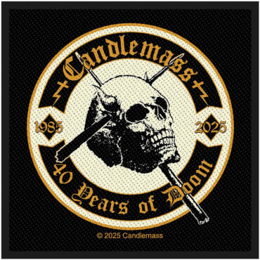 Candlemass Woven Patch: 40 Years Of Doom