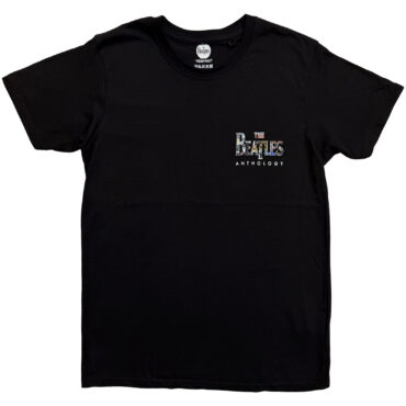 The Beatles T-Shirt: Collage Logo (Black)