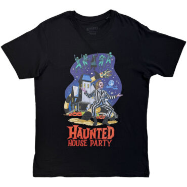 Beetlejuice T-Shirt: Haunted House Party (Black)
