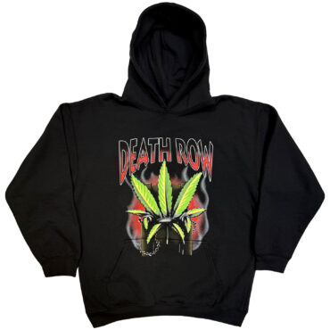 Death Row Records Pullover Hoodie: Leaf (Black)