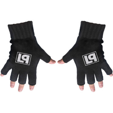 Linkin Park Fingerless Gloves: LP Logo (Black)