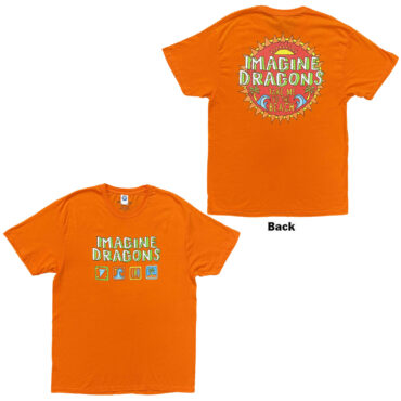 Imagine Dragons T-Shirt: Take Me To The Beach (Orange) (Back Print)