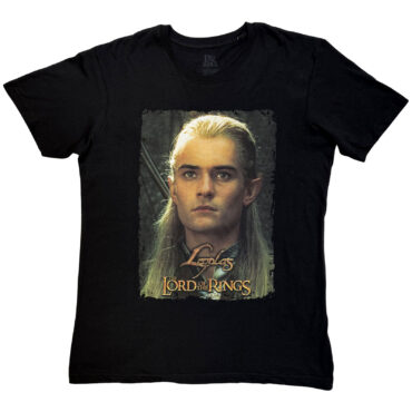 Lord Of The Rings T-Shirt: Legolas Sun Gleam Homage (Black)