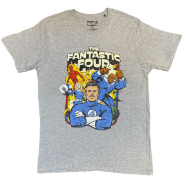 Marvel Comics T-Shirt: Fantastic Four Montage (Grey)