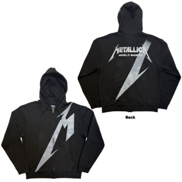 Metallica Zipped Hoodie: Shrouded (Black) (Back print)