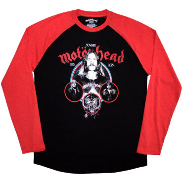 Motorhead Raglan T-Shirt: Band Circles (Black & Red)