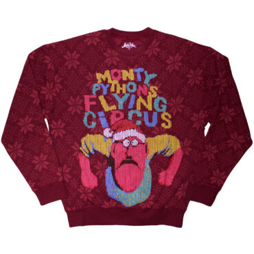 Monty Python Sweatshirt: Flying Circus Grumpy Man (Maroon Red)