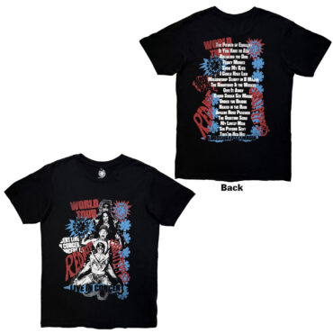 Red Hot Chili Peppers Carbon T-Shirt: Blood Sugar Sex Magik Tracklist (Black) (Back Print)
